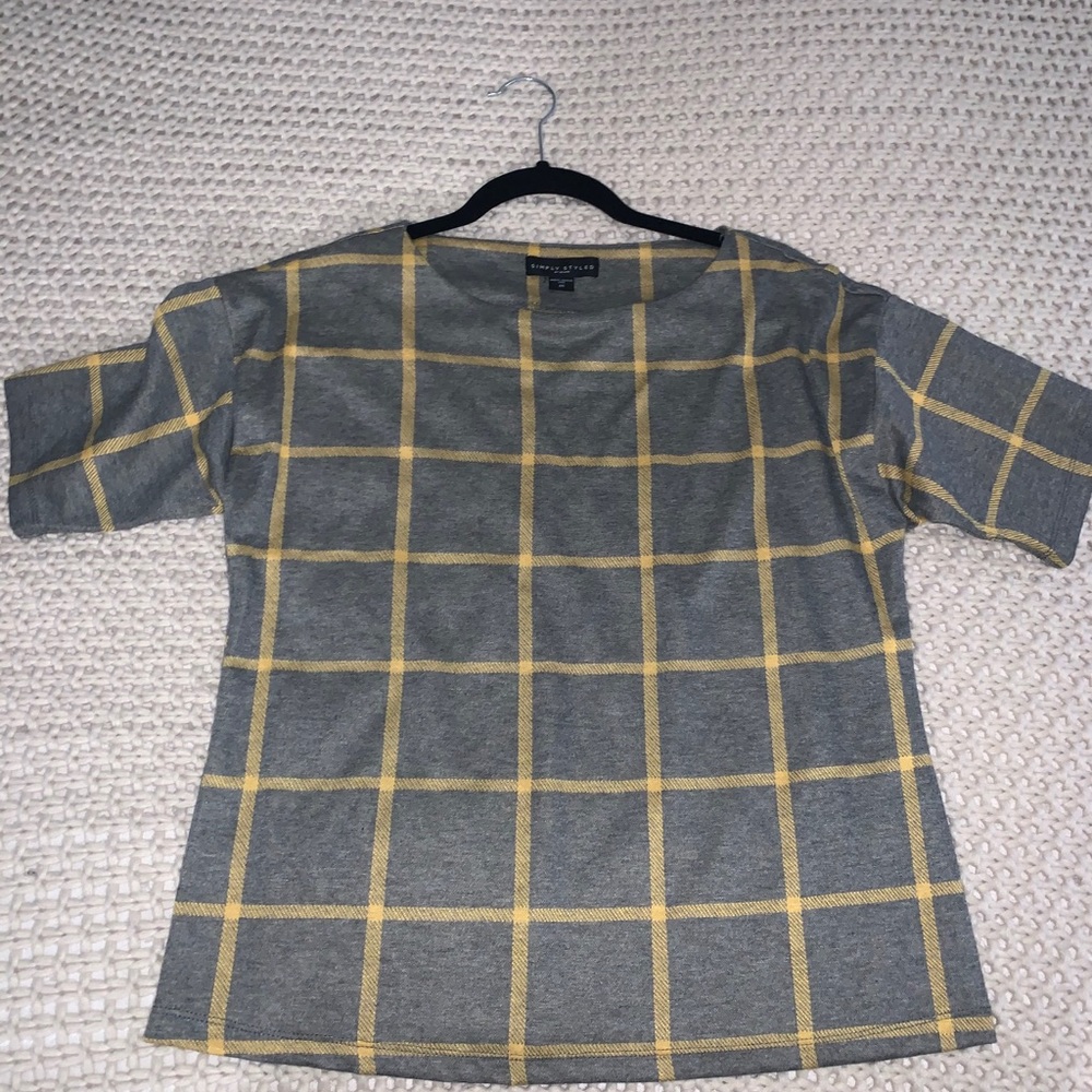 plaid blouse